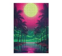 38x26cm/1000pcs Jigsaw Puzzles for Teenagerss Jigsaw Neon Dreamscape Elegance Jigsaw Puzzle Toy Wall Decor Wall Art Unique Birthday And Gifts 38x26cm/1000pcs