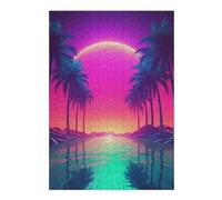 38x26cm/1000pcs Jigsaw Puzzles for Teenagerss Jigsaw Neon Horizon Elegance Jigsaw Hands-on Game Improve Memory for Birthday, Chrismas 38x26cm/1000pcs