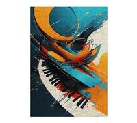 38x26cm/1000pcs Jigsaw Puzzles for Teenagerss Jigsaw Piano Keys Abstract Art Puzzles for Adults Relaxing Games For Family Fun for Birthday, Chrismas 38x26cm/1000pcs