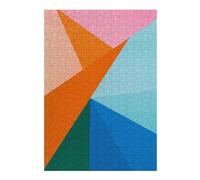 38x26cm/1000pcs Jigsaw Puzzles for Teenagerss Modern Geometry 7 Jigsaw Brain Teaser Game Wall Decoration Unique Birthday And Xmas Gifts 38x26cm/1000pcs