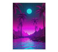 38x26cm/1000pcs Jigsaw Puzzles for Teenagerss Palm Tree Harmony Puzzles for Adults Hands-on Game Difficult Challenge Help The Brain Exercise 38x26cm/1000pcs