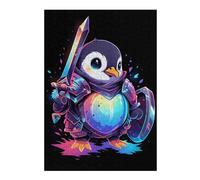 38x26cm/1000pcs Jigsaw Puzzles for Teenagerss Penguin Viking Puzzles for Adults Hands-on Game Difficult Challenge Help The Brain Exercise 38x26cm/1000pcs