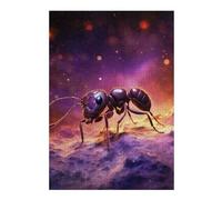 38x26cm/1000pcs Jigsaw Puzzles for Teenagerss Purple Ant on Abstract Background Puzzle for Adults Family Games But Fun And Humorous Deal As Gifts for The Whole Family 38x26cm/1000pcs