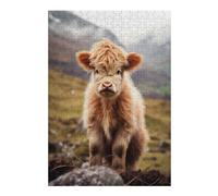 38x26cm/1000pcs Jigsaw Puzzles for Teenagerss Scottish Highland Cows Jigsaw for Adults Fun Games A Work of Art Christmas Birthday Gifts 38x26cm/1000pcs