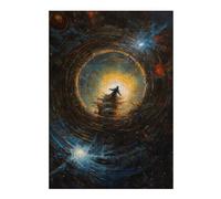 38x26cm/1000pcs Jigsaw Puzzles for Teenagerss Staring Into The Void Puzzles for Adults Hands-on Game Difficult Challenge Help The Brain Exercise 38x26cm/1000pcs