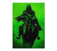 38x26cm/1000pcs Jigsaw Puzzles- Green Horseman Jigsaws for Adults Brain Teaser Game Precision Cutting Deal As Gifts for The Whole Family 38x26cm/1000pcs