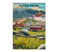 38x26cm/1000pcs Jigsaw Puzzles- Majestic Potala Jigsaws for Adults Brain Teaser Game Precision Cutting Deal As Gifts for The Whole Family 38x26cm/1000pcs