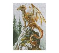 38x26cm/1000pcs Jigsaw Puzzles- Mystical Full Body Dragon Jigsaws for Adults Brain Teaser Game Precision Cutting Deal As Gifts for The Whole Family 38x26cm/1000pcs