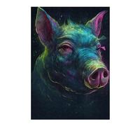 38x26cm/1000pcs Jigsaw Puzzles- Pig Imagination Jigsaws for Adults Brain Teaser Game Precision Cutting Deal As Gifts for The Whole Family 38x26cm/1000pcs