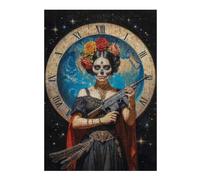 38x26cm/1000pcs Jigsaw Puzzles- Santisima Muerte Jigsaws for Adults Brain Teaser Game Precision Cutting Deal As Gifts for The Whole Family 38x26cm/1000pcs