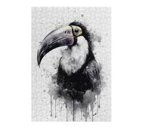 38x26cm/1000pcs Jigsaw Puzzles- Toucan Beauty Black Ink Jigsaws for Adults Brain Teaser Game Precision Cutting Deal As Gifts for The Whole Family 38x26cm/1000pcs