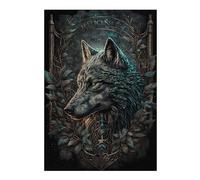 38x26cm/1000pcs Jigsaw Puzzles Wolf Mythological Puzzle for Adults Relaxing Games Precision Cutting Unique Birthday And Xmas Gifts 38x26cm/1000pcs