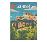 38x26cm/1000pcs Jigsaws Adults Puzzles Athens Acropolis View Adult Jigsaw Puzzle Relax Games Difficult Challenge Birthday And Unique Gifts 38x26cm/1000pcs