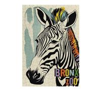 38x26cm/1000pcs Jigsaws Adults Puzzles Gifts BRONX ZOO Retro Poster Puzzles for Adults Relaxing Games A Work of Art Gifts for Friends And Family 38x26cm/1000pcs