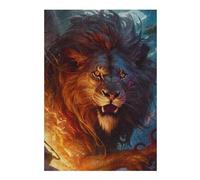 38x26cm/1000pcs Jigsaws Adults Puzzles Gifts Thundering Lion's Roar Jigsaw Puzzle Relax Games Staycation Kill Time Birthday Present, Gifts, 38x26cm/1000pcs