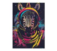 38x26cm/1000pcs Jigsaws Adults Puzzles Gifts Zebra Astronaut Space Adventure Jigsaw for Adults Fun Games Birthday Present Great Gift for Gaming 38x26cm/1000pcs