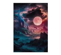 38x26cm/1000pcs Jigsaws Alien Moonlight Realms Puzzles for Adults Anti-Stress Toys Pattern Assembly Deal As Gifts for The Whole Family 38x26cm/1000pcs