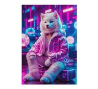 38x26cm/1000pcs Jigsaws for Adults Humans Samoyed Adult Jigsaw Puzzle Hands-on Game Staycation Kill Time Educational Challenge 38x26cm/1000pcs