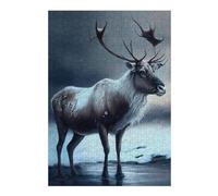 38x26cm/1000pcs Jigsaws for Adults Puzzle Arctic Reindeer Jigsaws for Adults Family Game Difficult Hard Gifts for Friends And Family 38x26cm/1000pcs