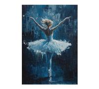 38x26cm/1000pcs Jigsaws for Adults Puzzle Ballet Dancer Wall Art Ballet Dancer in Blue Puzzle for Adults Anti-Stress Toys A Work of Art Challenging To Complete 38x26cm/1000pcs
