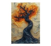 38x26cm/1000pcs Jigsaws for Adults Puzzle Enigmatic Surreal Tree - Mystical Abstract Art Puzzle for Adults Anti-Stress Toys A Work of Art Challenging To Complete 38x26cm/1000pcs