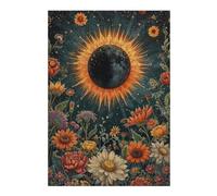 38x26cm/1000pcs Jigsaws for Adults Puzzle Full Solar Eclipse Blossom Adult Jigsaw Puzzle Relaxing Games Wall Decoration Gifts for Friends And Family 38x26cm/1000pcs