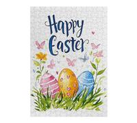 38x26cm/1000pcs Jigsaws for Adults Puzzle Happy Easter Wishes Jigsaw for Adults Toy Wall Decor Hand Speed Race Gifts for Friends And Family 38x26cm/1000pcs
