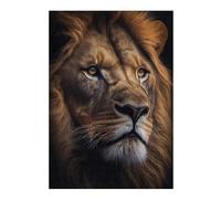 38x26cm/1000pcs Jigsaws for Adults Puzzle Lion Face Animal Jigsaw for Adults Toy Wall Decor Hand Speed Race Gifts for Friends And Family 38x26cm/1000pcs