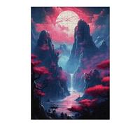 38x26cm/1000pcs Jigsaws for Adults Puzzle Moonlight Sakura Peaks Jigsaws for Adults Family Game Difficult Hard Gifts for Friends And Family 38x26cm/1000pcs