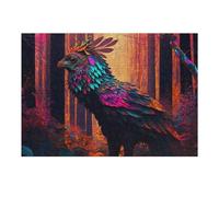 38x26cm/1000pcs Jigsaws for Teenagerss Magical Forest Creature Puzzle for Adults Relaxing Games Enhance Memory Gifts for Friends And Family 38x26cm/1000pcs