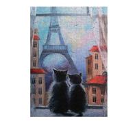 38x26cm/1000pcs Jigsaws for Teenagerss Puzzle A Look at Paris Puzzle for Adults Hands-on Game Difficult Hard Parent-child Interaction 38x26cm/1000pcs
