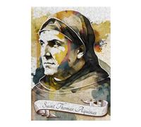 38x26cm/1000pcs Jigsaws for Teenagerss Puzzle Saint Thomas Aquinas OP Puzzles for Adults Hands-on Game Home Decoration for Is Ideal As A Gift 38x26cm/1000pcs