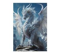 38x26cm/1000pcs Jigsaws for Teenagerss Puzzle White Heaven Elder Dragon Puzzles for Adults Hands-on Game Home Decoration for Is Ideal As A Gift 38x26cm/1000pcs