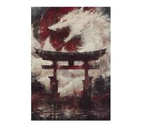 38x26cm/1000pcs Jigsaws for Teenagerss Puzzle White Wolf Spirit Gate Puzzles for Adults Hands-on Game Home Decoration for Is Ideal As A Gift 38x26cm/1000pcs