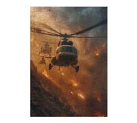 38x26cm/1000pcs Jigsaws for Teenagerss Squadron of Helicopters Jigsaw Puzzle Relaxing Games Difficult Challenge Challenging To Complete 38x26cm/1000pcs