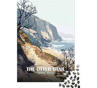 38x26cm/1000pcs, Paper Puzzle, 1000 Pieces, The Otter Trail South Africa Artwork