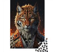 38x26cm/1000pcs, Paper Puzzle, 1000 Pieces, The Tiger in The Kimono_2 | For screen-free Christmas time: Adult jigsaw puzzle with 1000 pieces makes a thoughtful puzzle gift for adults.