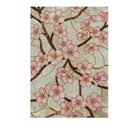 38x26cm/1000pcs Puzzle For Adults Cherry Blossom Stained Glass Pattern Jigsaw Puzzle Relax Games Enhance Memory Deal As Gifts for The Whole Family 38x26cm/1000pcs
