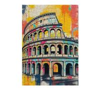 38x26cm/1000pcs Puzzle For Adults Colosseum Graffiti Art Jigsaw for Adults Hands-on Game A Work of Art Deal As Gifts for The Whole Family 38x26cm/1000pcs