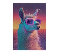 38x26cm/1000pcs Puzzle For Adults Disco Party Retro Llama Puzzle for Adults DIY Toys Presents for Women Deal As Gifts for The Whole Family 38x26cm/1000pcs