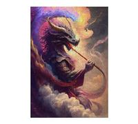 38x26cm/1000pcs Puzzle For Adults Dragon Demon Puzzle for Adults Relaxing Games Staycation Kill Time Unique Birthday And Gifts 38x26cm/1000pcs