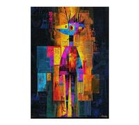 38x26cm/1000pcs Puzzle For Adults Moisky Self-Portrait - Abstract Geometric Vision Jigsaw Puzzle Relax Games Enhance Memory Deal As Gifts for The Whole Family 38x26cm/1000pcs