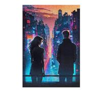 38x26cm/1000pcs Puzzle For Adults Night Twilight for Lovers Puzzle for Adults Relaxing Games Staycation Kill Time Unique Birthday And Gifts 38x26cm/1000pcs