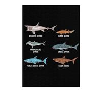 38x26cm/1000pcs Puzzle For Adults Shark Species Whale Shark Jigsaw for Adults Hands-on Game A Work of Art Deal As Gifts for The Whole Family 38x26cm/1000pcs