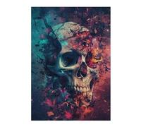 38x26cm/1000pcs Puzzle For Adults Skull Fantasy Puzzle for Adults Relaxing Games Staycation Kill Time Unique Birthday And Gifts 38x26cm/1000pcs