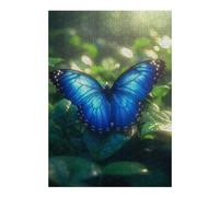 38x26cm/1000pcs Puzzle For Adults Tropical Rainforest Blue Morpho Butterfly Puzzle for Adults DIY Toys Presents for Women Deal As Gifts for The Whole Family 38x26cm/1000pcs