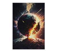 38x26cm/1000pcs Puzzle For Teenagerss Apocalyptic Planet Fire And Ice Adult Puzzles Brain Teaser Game Birthday Present Birthday And Unique Gifts 38x26cm/1000pcs