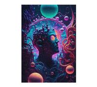 38x26cm/1000pcs Puzzle For Teenagerss Neuroplasticity in Art Adult Puzzles Brain Teaser Game Birthday Present Birthday And Unique Gifts 38x26cm/1000pcs