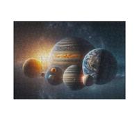 38x26cm/1000pcs Puzzles for Adults Exploring The Wonders of Our Solar System Jigsaw Puzzle Anti-Stress Toys Presents for Women Difficult And Challenge 38x26cm/1000pcs