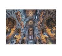 38x26cm/1000pcs Puzzles for Adults Inside Notre Dame Puzzle for Adults Hands-on Game A Work of Art Unique Gifts for Birthday And Christmas 38x26cm/1000pcs